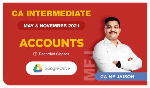 CA Inter Accounts by CA MF Jaison