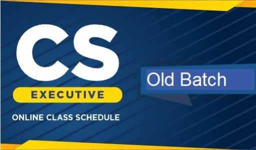 Live -CS executive Old batch 