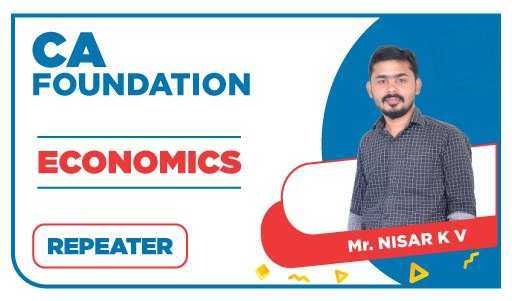 CA Foundation Repeater Economics by Nizar K V