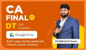 CA Final old Course Direct Tax by CA Siddharth N Surana