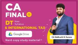 CA Final NEW Course Direct Tax & International Tax by CA Siddharth N Surana