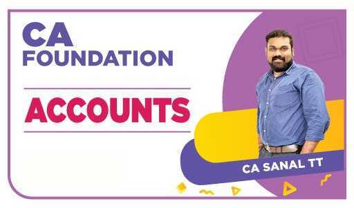 CA Foundation Accounts by CA Sanal T T
